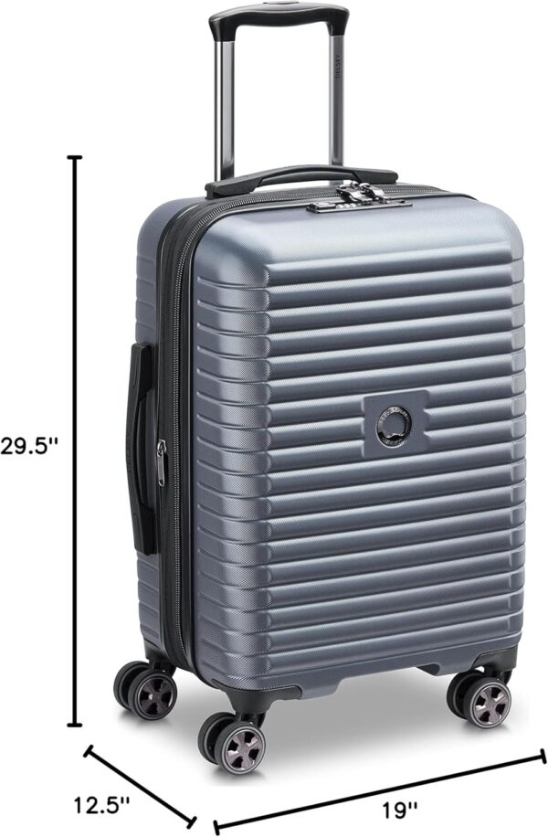 DELSEY PARIS Cruise 3.0 Hardside Expandable Luggage with Spinner Wheels, Graphite, 2 Piece Set (21/28) - Image 10