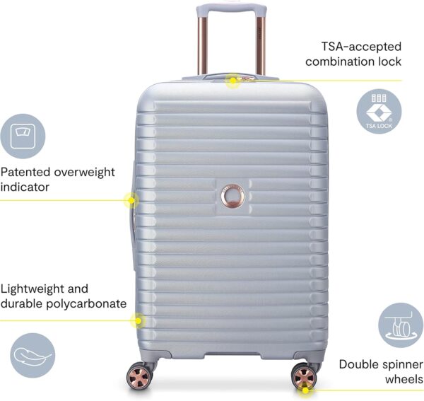 DELSEY PARIS Cruise 3.0 Hardside Expandable Luggage with Spinner Wheels, Graphite, 2 Piece Set (21/28) - Image 2