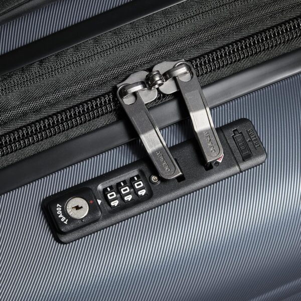 DELSEY PARIS Cruise 3.0 Hardside Expandable Luggage with Spinner Wheels, Graphite, 2 Piece Set (21/28) - Image 9