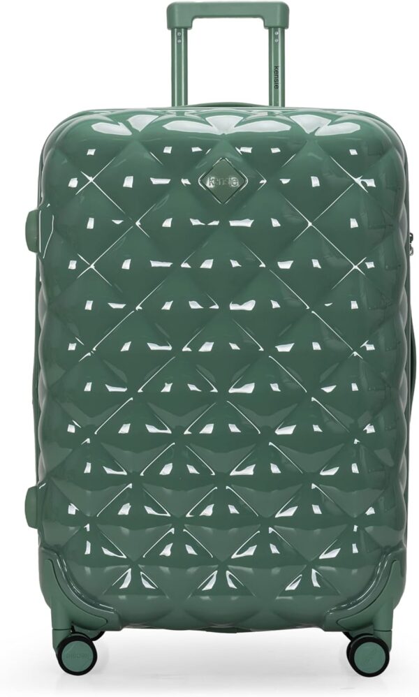 Travelers Club Women's Alluring 3 Piece Luggage Set, Basil - Image 2
