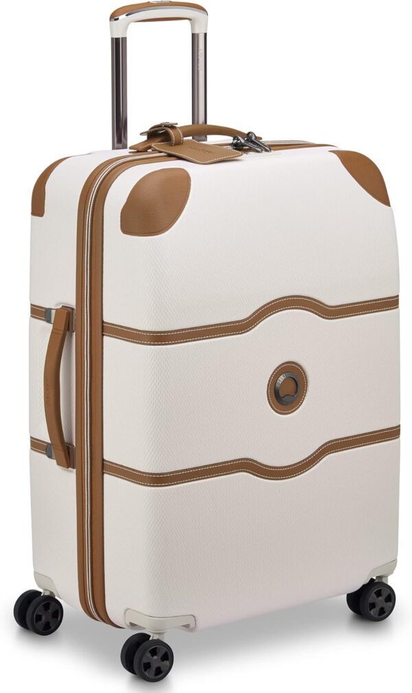 DELSEY PARIS Chatelet Air 2.0 Hardside Luggage with Spinner Wheels, Angora, Checked-Medium 24 Inch - Image 5