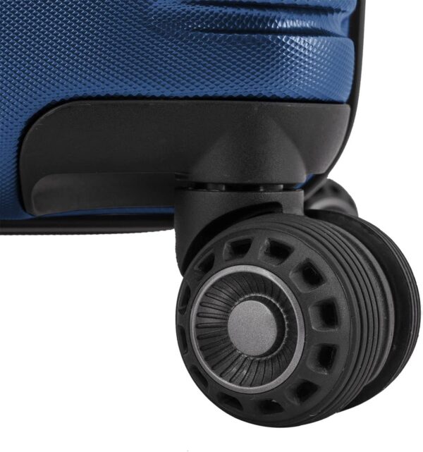 Traveler's Choice Archer Polycarbonate Hardside Spinner Luggage Set, Blue, Carry-On 21-Inch, Tie Down Straps - Image 8