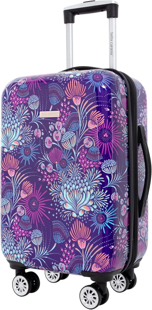 Travelers Club Bella Caronia Deluxe, 3, 7 Piece Luggage & Travel Accessories Set, Jardin, 20" Carry-On - Image 4