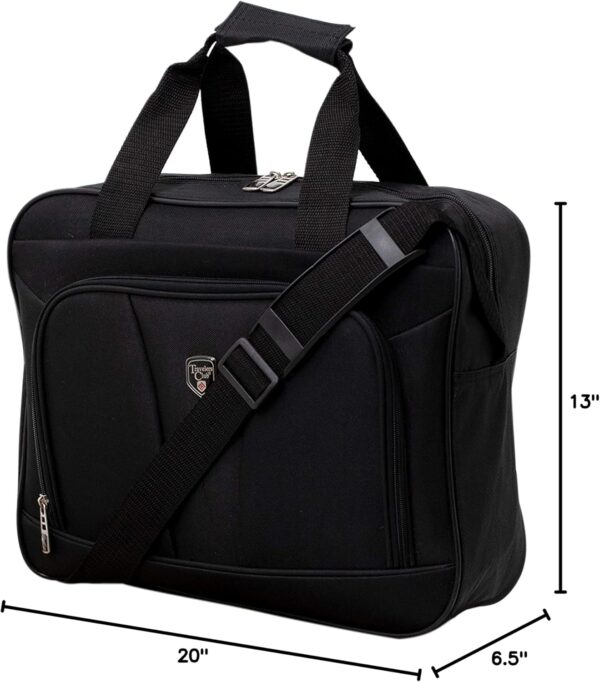 Travelers Club Bowman Expandable Luggage, Black, 3-Piece Set (Dopp/Tote/20) - Image 12