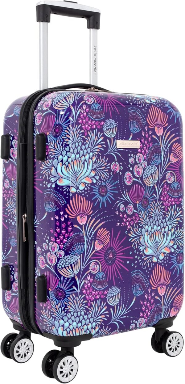Travelers Club Bella Caronia Deluxe, 3, 7 Piece Luggage & Travel Accessories Set, Jardin, 20" Carry-On - Image 2