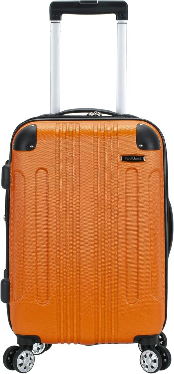 Rockland London Hardside Expandable Luggage with Spinner Wheels, Orange, 28-24-20-Inch - Image 2