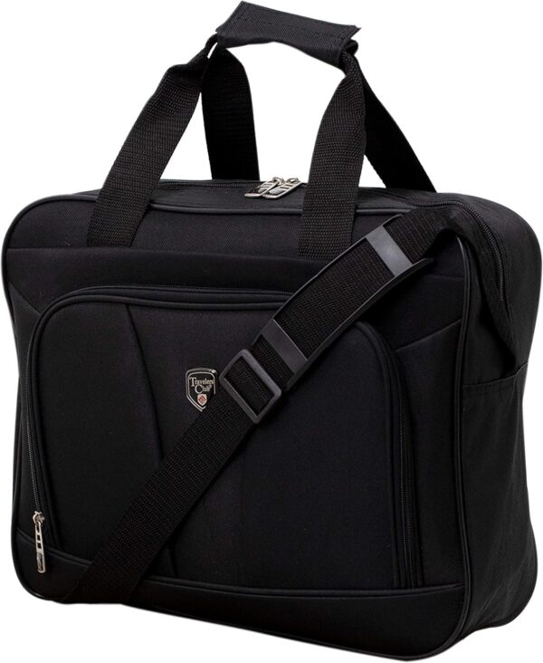 Travelers Club Bowman Expandable Luggage, Black, 3-Piece Set (Dopp/Tote/20) - Image 5