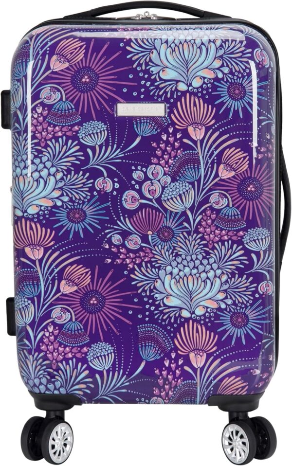 Travelers Club Bella Caronia Deluxe, 3, 7 Piece Luggage & Travel Accessories Set, Jardin, 20" Carry-On