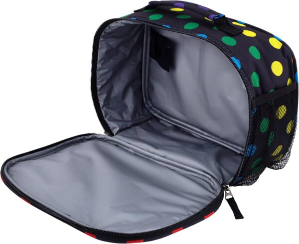 Travelers Club 5 Piece Kids' Luggage Set, Black Polkadot - Image 7