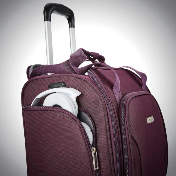 Samsonite Underseat Carry-On Spinner With USB Port, Purple, One Size - Image 6