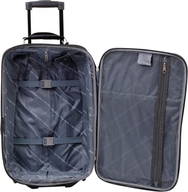 Travelers Club Bowman Expandable Luggage, Black, 3-Piece Set (Dopp/Tote/20) - Image 8